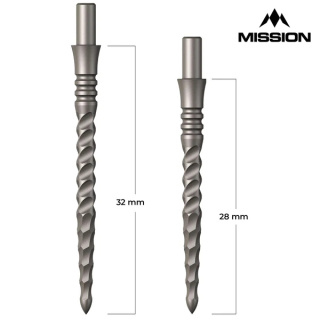 Mission Sniper Points Precision Spare Points Lunar CS Silver 28/32mm