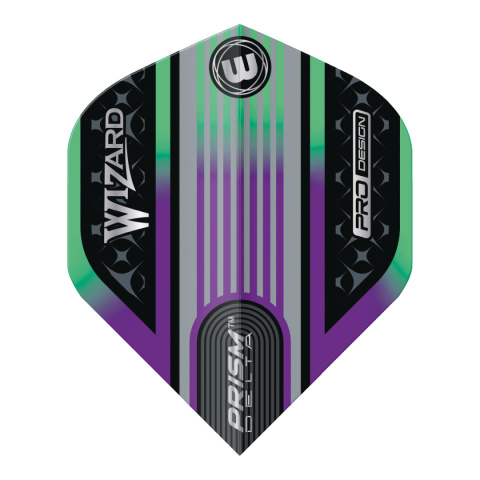 Winmau Simon Whitlock Prism Delta Wizard Rainbow & Silver flight