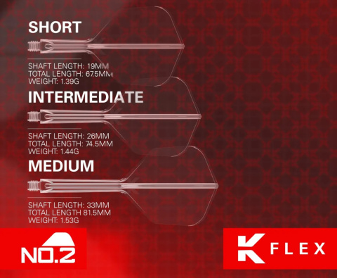 Target K-Flex Shaft&amp;amp;amp;Flight System Black no2 Standard