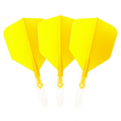CUESOUL ROST T19 INTEGRATED DART FLIGHTS - Big Wing - Yellow