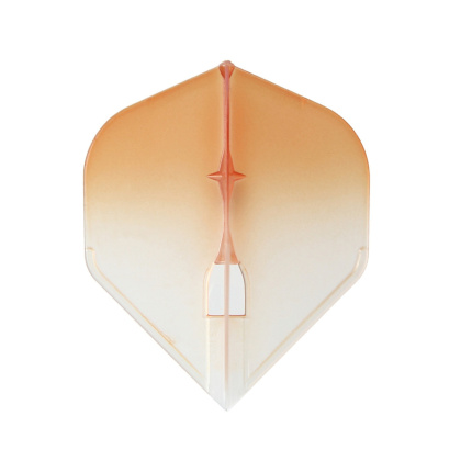 L-Style Two Tone L1PRO Shape Orange/Clear White piórka