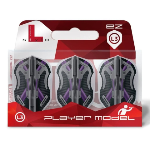 Piórka L-Style EZ L3 MIKE VALENTIN CLEAR WHITE V3 DARTS FLIGHTS Small standard