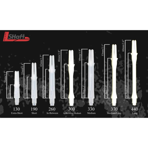 L-style L-Shafts Straight Silent Clear Carbon