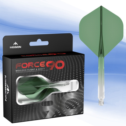 Piórka Mission Force 90 Moulded Flight & Shaft n02 standard Green