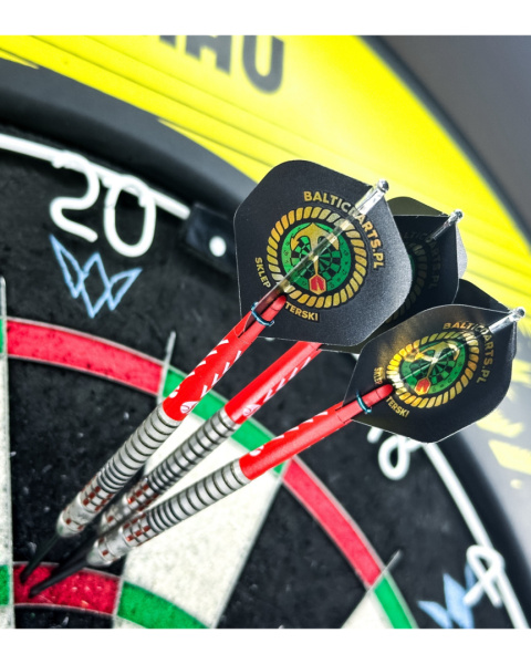 Piórka BalticDarts.pl standard czarne 100 micronów laminowane