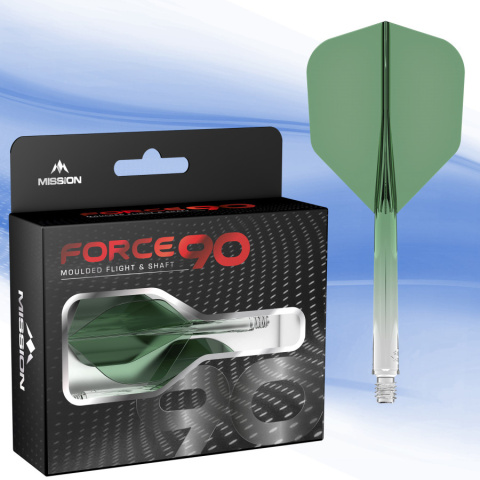 Piórka Mission Force 90 Moulded Flight & Shaft n06 small standard Green