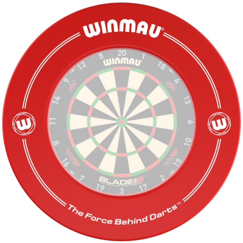 Winmau Printed Red Dartboard surround opona do tarczy