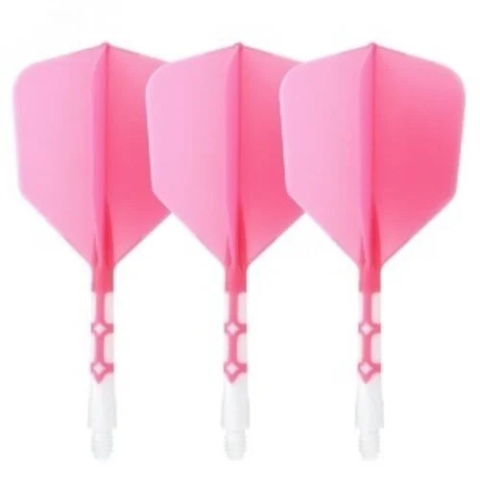 Cuesoul - ROST T19 Integrated Dart Flights - Big Wing - Pink White