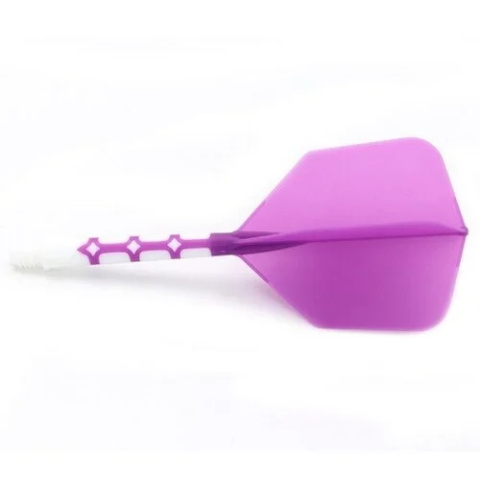 Cuesoul - ROST T19 Integrated Dart Flights - Big Wing - Purple White