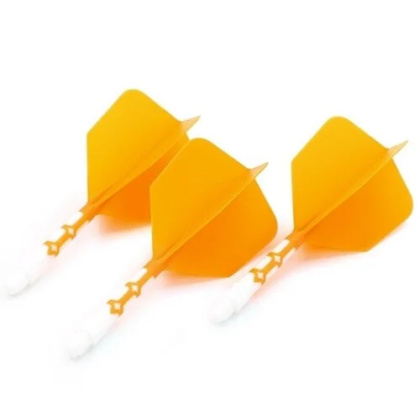 Cuesoul - ROST T19 Integrated Dart Flights - Big Wing - Orange White