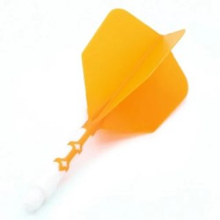 Cuesoul - ROST T19 Integrated Dart Flights - Big Wing - Orange White