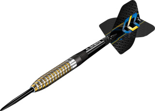 Lotki Mission Oskar Lukasiak Darts 95% Black & Gold PVD