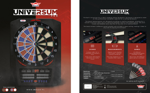 Tarcza elektroniczna Bull's Universum PRO Electronic Dartboard