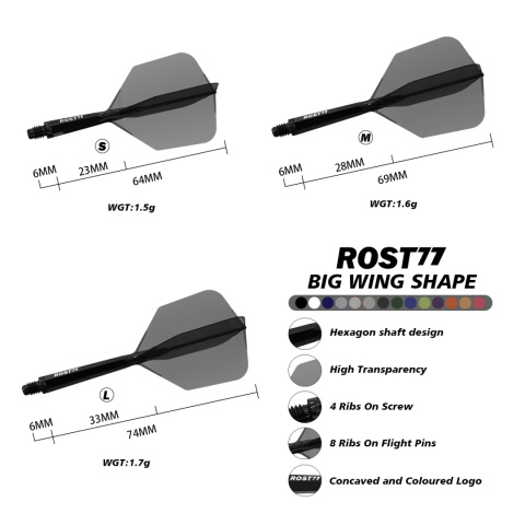 Piórka Cuesoul Rost77 Big Wing Solid Blue