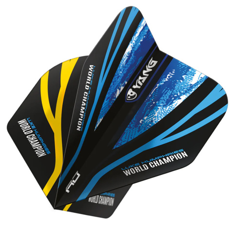 Piórka Red Dragon Luke Humphries World Champion Yin Yang Dart Flights - Blue & Gold