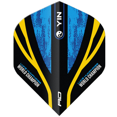 Piórka Red Dragon Luke Humphries World Champion Yin Yang Dart Flights - Blue & Gold