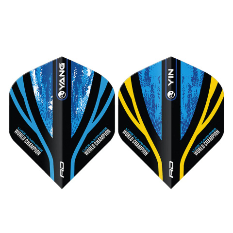 Piórka Red Dragon Luke Humphries World Champion Yin Yang Dart Flights - Blue & Gold