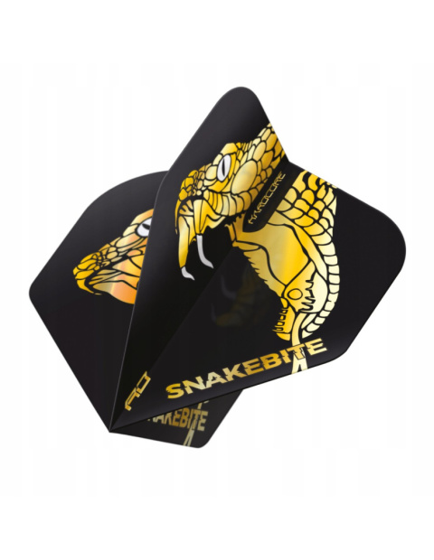 Piórka Hardcore Premium Peter Wright Gold Snake Dart Flights Standard