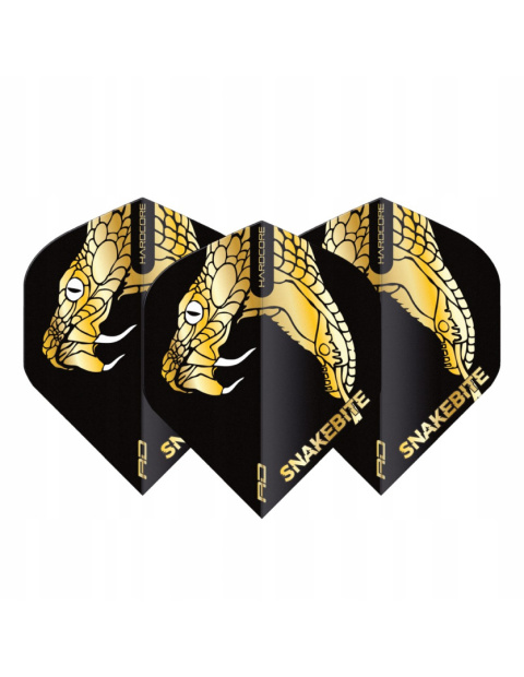 Piórka Hardcore Premium Peter Wright Gold Snake Dart Flights Standard