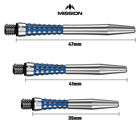 Shafty Mission Atom13 Natural Metal Gripped Blue