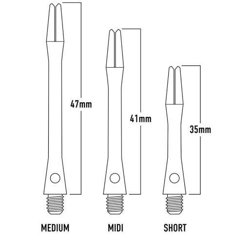 Shafty aluminiowe Harrows Keramic różne kolory!