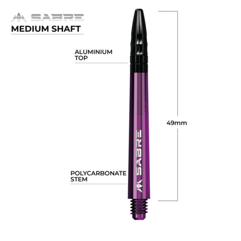 Mission Sabre Shafts - Purple - Black Top