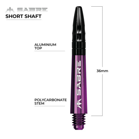 Mission Sabre Shafts - Purple - Black Top