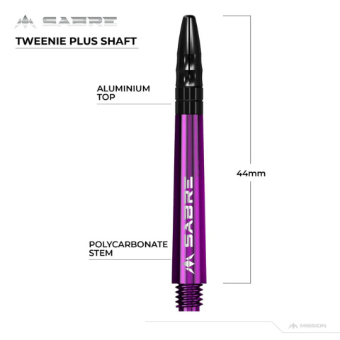 Mission Sabre Shafts - Purple - Black Top