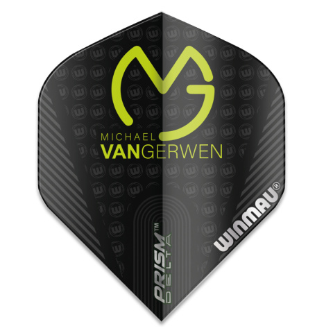 Winmau Prism Delta MvG Black, Green & Grey Bigwing