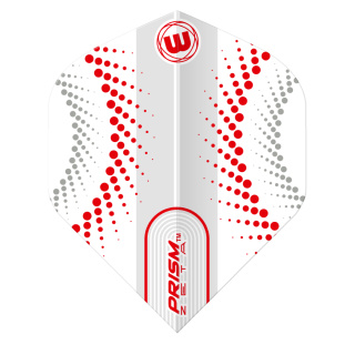 Winmau Prism Zeta White & Red Flight Bigwing