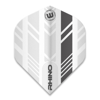 Winmau Rhino White with Grey Stripe Flight Bigwing