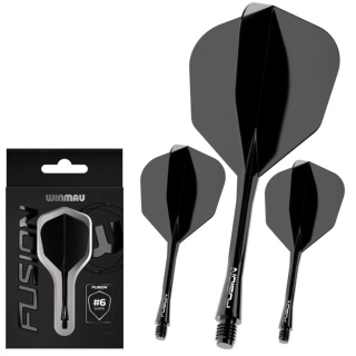 Piórka Winmau Fusion Solid Black NO6