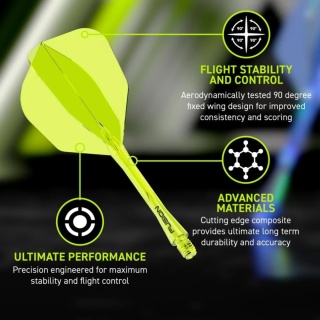 Piórka Winmau Fusion Neon Yellow NO6
