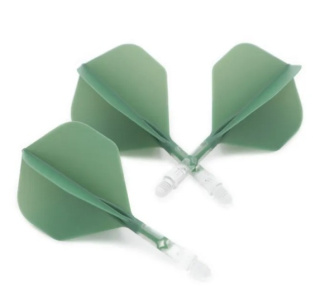 CUESOUL ROST T19 INTEGRATED DART FLIGHTS - BIG STANDARD Green