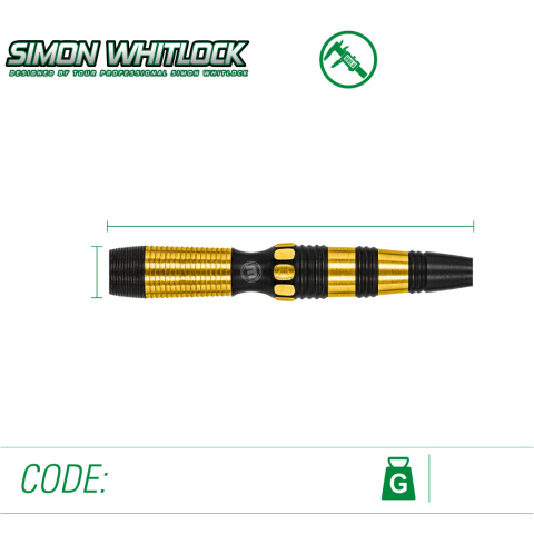 Winmau Simon Whitlock Onyx AU 90% 21g