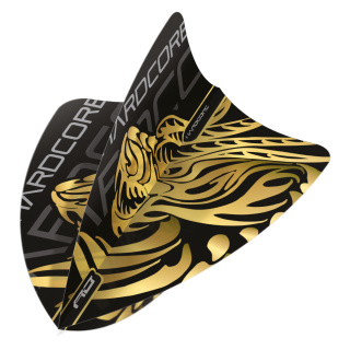 Red Dragon HARDCORE JONNY CLAYTON GOLD DRAGON FREESTYLE DART FLIGHTS