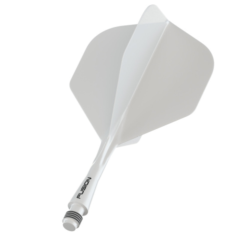 Winmau Fusion Integrated Flight & Shaft System Fluoro White