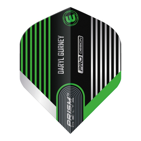 Winmau Prism Delta Daryl Gurney Black & Green Flight