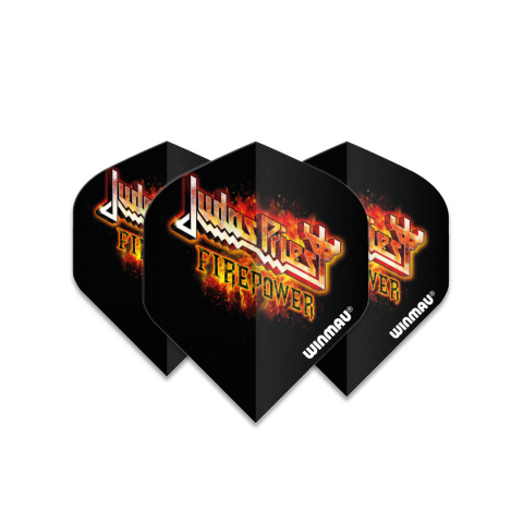 Winmau Rock Legends Judas Priest Flaming Logo