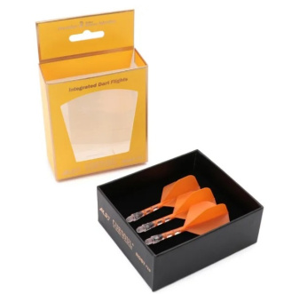 CUESOUL ROST T19 INTEGRATED DART FLIGHTS - BIG STANDARD Orange