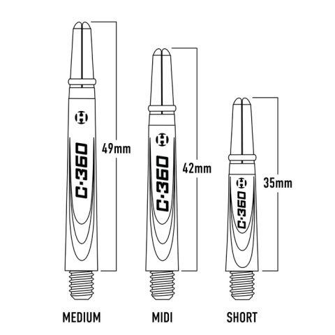 HARROWS SHAFT CARBON 360 MIDI Clear