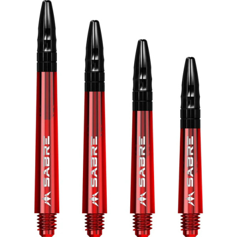 Mission Sabre Shafts - Red - Black Top