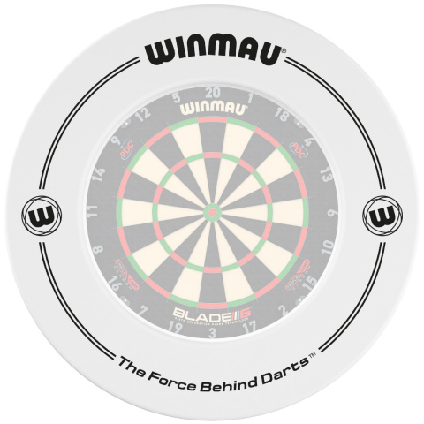 Winmau Printed White Dartboard surround opona do tarczy