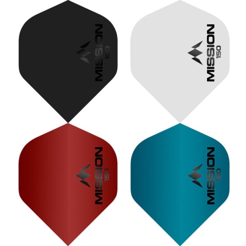 Mission Logo Dart Flights 150 Micron No2 Standard - Matt - Piórka