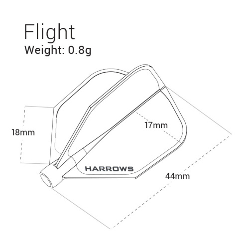 Harrows Clic System Flights - Piórka