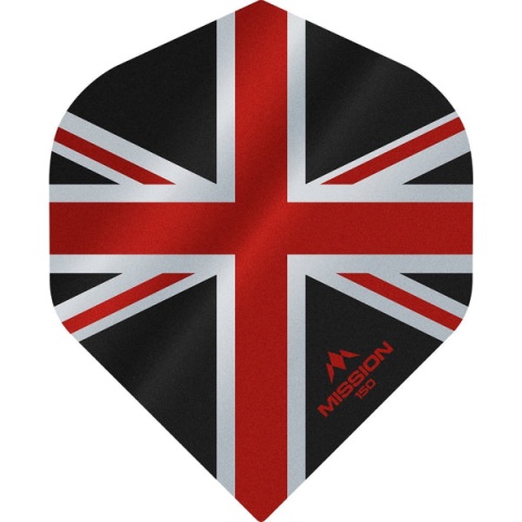 Mission Alliance Union Jack Dart Flights - 150 - No2 - Black