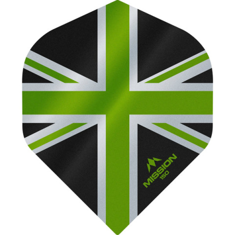 Mission Alliance Union Jack Dart Flights - 150 - No2 - Black