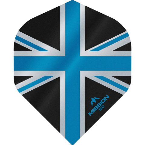 Mission Alliance Union Jack Dart Flights - 150 - No2 - Black