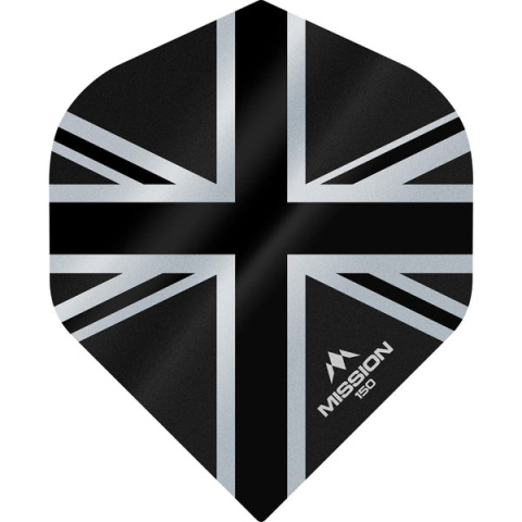 Mission Alliance Union Jack Dart Flights - 150 - No2 - Black