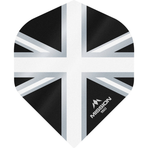 Mission Alliance Union Jack Dart Flights - 150 - No2 - Black